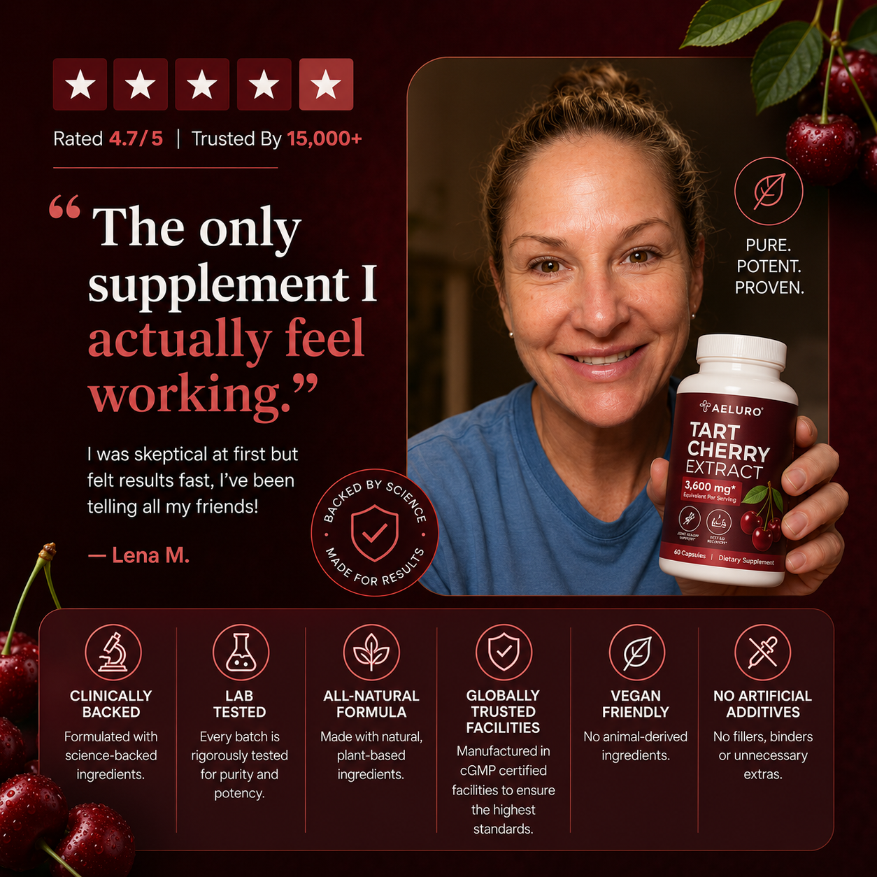 Tart Cherry Extract Supplement